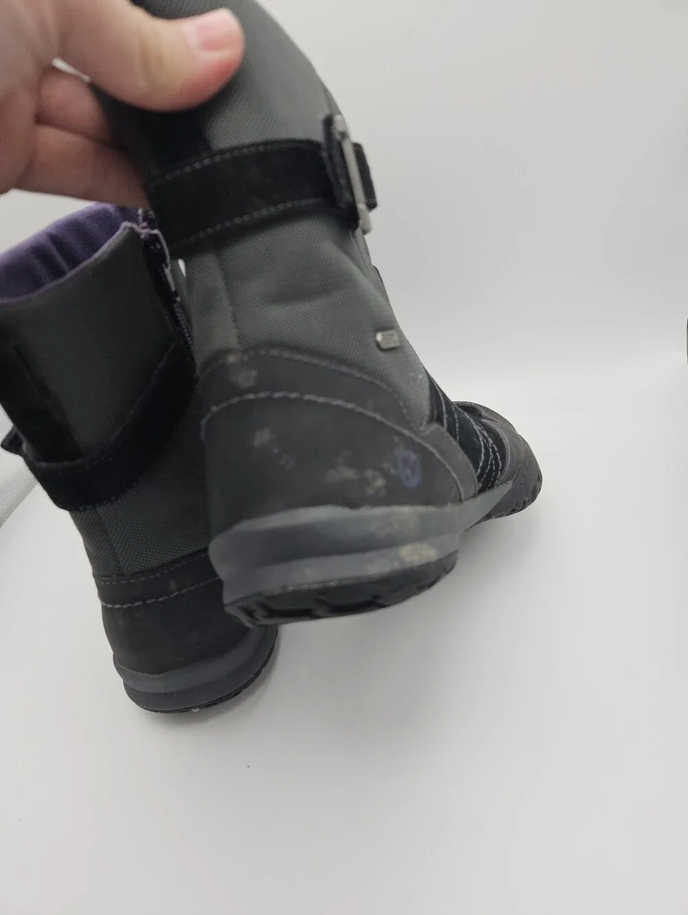 Merrell Albany Sky gray and black waterproof boots size 10